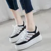 Zapatos informales 2024, sandalias de gladiador con plataforma de cuero genuino para mujer, zapatillas de verano Harajuku para mujer, Creepers para mujer