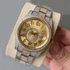 Мужские часы с бриллиантами, автоматические механические часы, женские часы с сапфиром, 41 мм, водонепроницаемый ремешок из нержавеющей стали, Montre De Luxe, деловые часы