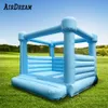 wholesale Good quality bouncy castle sky blue inflatable wedding bouncer bridal full PVC bounce house commercial wedding's tent