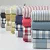 Tkanina łańcucha, bawełniana tkanina na płótnie, sofa do szycia DIY, poduszka, zasłona, torba, buty materiał, Ripstop, Stripe Solid Color, 4 rozmiary, CF25