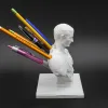 Sculture Portapenne da scrivania Statua di Giulio Cesare Ufficio Organizzatore da scrivania Decorazioni per ufficio Portapenne Regalo Regalo per insegnanti di cancelleria