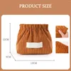 Förvaringspåsar Corduroy-Fabric Elastic Hair Tie Organizer Lätt Portable Makeup Bag For Earphone Jewelry