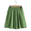 new 2022 Ladies Summer Plus Size Shorts For Women Large Size Loose Green Wide Leg Shorts 3XL 4XL 5XL 6XL E799#