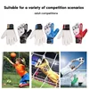 Goalkeeper Gloves Strong Grip Goalie Soccer Glove Football with Finger Support 3 Size Optional 240318