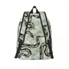 Förvaringspåsar Snake Lover Ryggsäck för dagis Primärskolestudent Bookbag Boy Girl Kids Canvas Daypack Lightweight