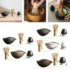 Tealware Sets 4pcs Japon Matcha Çırpma Seti Tören için Teaspoon Professional