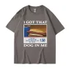 Jag fick den hunden i mig roliga meme tryck t-shirt män kvinnor kläder vänner gåva kreativitet populära t skjortor överdimensionerade stuga tees c8kp#