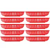 Piatti 10 pezzi Chips Snack Basket Vassoio per frutta Articoli vari in plastica Catering Decor Contenitore per pane Decorare Supporto decorativo