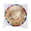 Vêtements de chien mignon mini chiot chat paille tissée de soleil cachée de soleil mexicain sombrero pour animaux de compagnie costume pour chiens réglables