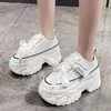 Rimocy y plataforma tênis para mulher salto alto fundo grosso vulcanizar sapatos mulher primavera outono aumento casual 240313