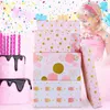 Party Decoration Pink Gold Birthday Gift Wrapping Paper Girls Folded Sheets For Wedding Valentine's Day All Occasion