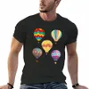 Hot Air Ballo-back till skolgåvor T-shirt Plain Plus-storlekar Kort ärm Tee-skjortor Grafiska Tees Mens T-shirt K463#