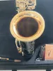 Professional Alto Saxophone YAS-875EX Gold Key Super Musical Instrument bästa kvalitetsdjup som snider ensamstående svart sax