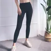 Roupas de yoga macias calças de sensação nua atlética fitness leggings dupla face brocado costura mulheres elásticas cintura alta ginásio esporte collants