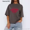 여자 티셔츠 디자이너 2024 새로운 대형 스프링 유니니스 섹스 탑 티셔츠 세트 느슨한 바닥