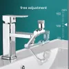 Rideaux Robinet d'évier pivotant à 1080 degrés Aérateur Grand Angle Pulvérisation Double Robinet de Cuisine Aérateur Robinet de Salle de Bain Monté pour Le Lavage du Visage