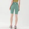 Ll Femmes de yoga shorts tenues LU 8 "Exercice de vêtements de sport haute hauteur pantalons courts sans couture Girls Running Elastic DK906