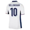 Camiseta Inglaterra Kane Bellingham Futbol Jersey 2024 Foden Saka Pirinç Futbol Gömlekleri 24 25 Watkins Grealish Rashford Jersey Çocuk Kiti Oyuncu Versiyonu