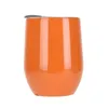 Egg Cup Eggshell Cup Double Pot Belly Water Cup 12oz Thermos Cup 304 Rostfritt stål Vinglas med logotyp