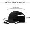 Czapki kulkowe cienkie oddychane baseball Cap swobodne regulowane szybkie suszenie sportowy sport