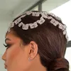 Barrettes à cheveux Barrettes 2023 Mode Bling Dbit Chaîne Mariée Tra Flash Cristal Chapeau Décoration Dames Front Bijoux En Gros Drop Deli Otnve