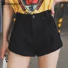 Streamgirl Shorts Jeans Mulheres Brancas Mulheres Calças de Brim Curtas Cáqui Perna Larga Cintura Elástica Vintage Cintura Alta Shorts Mulheres Verão D43c #