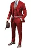 2023 Męski garnitur Tuxedos PROM Wedding Men Suit Slim Fit Cott Blend Formal Suit for Men Slim Fit 3pcsjacket+spodnie+kamizelka p7ly#