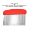 Baking Tools Safe Cutting Tool Stainless Steel Dough Cutters With Measuring Scale High Strength Pastry Cutter For Precision