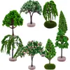 Decorative Flowers Simulation Tree Ornament Micro Landscape Artificial Plants Mini Garden Decoration