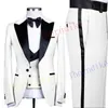 thorndike Mens Wedding Tuxedos Tailor Made Peaked Lapel Terno Masculino Slim Fit Male Blazer Jacket Skinny Male Suit T1314 07Rh#