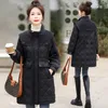 2023 Nowy zima w dół Cott Cott Parkas Coat Korean Diamd Winter Jackets Panie LG Warm Cott-Padded Parter Patrus x3sk#