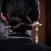 Barrettes à cheveux Barrettes Vintage Hanfu Long Gland Épingle à cheveux Baguettes de haute qualité Baguettes Antique Cheongsam Accessoires de coiffure Drop Del Otjsl