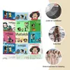 Lenços Mulheres Tassel Scarf Mafalda Cartoon Long Winter Fall Shawl e Wrap Anime Reversível Cashmere