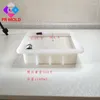Bakningsformar PRZY PR448 Square Silicone Rendering Soap Mold Handmade White Loaf Mold för att göra förtjockad 1100 ml