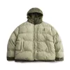 Harajuku Giù da uomo imbottito spesso Parka Street Wear Retro Hip-Hop Lettera modello stampato Puffy Giacca con cappuccio da uomo Cappotto invernale caldo v17a #