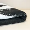 Coprisedie Nero Bianco Stampato Nappa Arazzo Jacquard Antigraffio di gatto Cotone Divano Asciugamano Coperta da ufficio Coperta Coperta ispessita