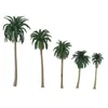 Decorative Flowers 15 Pcs Model Tree Palm Green Landscape Cake Decorations Decorate Scenery Child Plant