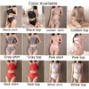 Bras Sets Women Sexy Pajamas Suspender Underwear Sensual Tops Glossy Slim Fit Silky Clubwear Intimates Lingerie Female Nightwear Uniform