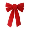 Party Decoration Large Red Velvet Bow Christmas Tree Topper Wreath Bows For Door Year Home