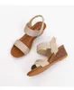 النساء العصريات الصندل الكعوب فتاة الرومانية الأحذية النعال الصيفية الصندل المنحدر الكعب أزياء الشرائح 240228