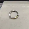 Design Silver X-shaped Twist Rings Ring White Gold Multi-layered Plated Brass Interlocking Stack Jewelry for Women Gifts Engagement Anniversary