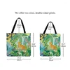 Opbergtassen Mode Dames Tote Bag Milieuvriendelijke opvouwbare herbruikbare shopper Bloemen Dubbelzijdig bedrukt College boekentas