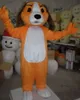 Costumes de mascotte mousse Orange chiot chien poupée dessin animé en peluche noël déguisement Halloween mascotte Costume