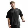 fi Men's Clothing Gym Sports Fitn Men's oversized T-shirt YA New Summer Cott Round Neck Print Casual Short Sleeves W8JH#