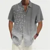 Chemise d'été pour hommes Hawaii Chemises surdimensionnées à manches courtes Tops Camisas Masculinos Original Spring New Fi Vêtements XL j2wk #