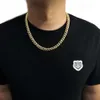 Collier hip hop pour hommes, en argent Sterling S925, glacé Vvs Moissanite, chaîne à maillons cubains Miami, plaqué or 14 carats, 10mm 12mm