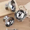 Set di stoviglie set in acciaio inossidabile tazza da dessert da cucina rifornimento di utensili per la frutta ciotola di vetro tazze d'acqua in vetro