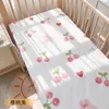 born Baby Cot Fitted Sheet With Elastic Cotton Cartoon Printing Crib Bed Child Matress Cover Case Protector 240325