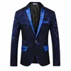 2022 Erkekler Bahar Yüksek Kaliteli Eğlence Baskı Busin Suit/Erkek İnce Fit Fi Smokin Erkekler Sıradan Blazers Ceket Boyutu S-3XL T2JR#