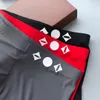 Mens underwear designer boxers para homens marca cuecas mens roupa interior clássico algodão gelo seda boxers briefs puxar em mutande cores misturadas tamanho asiático presente de natal